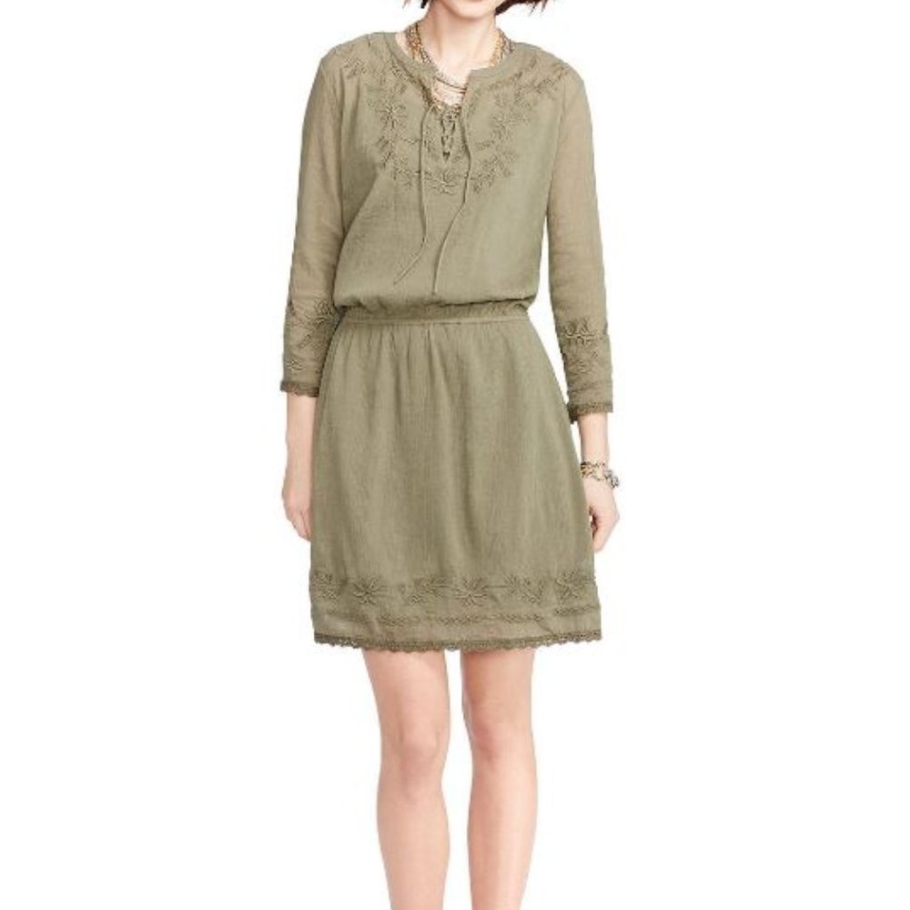 Ralph Lauren Embroidered Peasant Dress